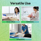 Medical Exam Table Paper 17"x125 Feet - 2 Rolls of Disposable White Table Paper Rolls for Doctor's Offices, Chiropractors, and More - Latex Free Bed Sheet