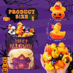 24 Pcs Halloween Rubber Ducks Bulk with Bag for Jeep Ducking Party Favors