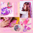 Beayuck Kids Makeup Kit for Girls - Girls Makeup Kit Toys, Real Washable Cosmetic Set with Storage Case, Kids Play Makeup Set for Christmas Birthday Gift 3 4 5 6 8 10 11 12+ Years Old, Pink