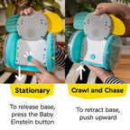Baby Einstein Chase & Tap Earl Crawling Baby Toy, with Mirror and Music, Ages 6 Months and Up