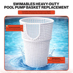 Swimables Pump Basket Compatible With Superflo and VS Pool Pump 355667 | Pro Grade for Pentair Filter | Small & Large Debris | Made in USA