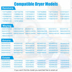 【Belt Upgraded】4392065 Dryer Repair Kit,Including Rollers 349241t,Idler 691366,Belt 341241,Replacement Parts for whirlpool,kenmore,admiral,amana,crosley,estate,inglis,kitchenaid,roper,maytag