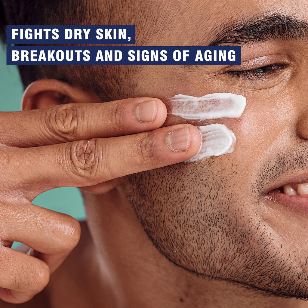 6-in-1 Face Cream for Men – Mens Anti Aging Face Cream w/Caffeine & Retinol to Firm, Hydrate & Refresh Skin, Quick-Absorbing Non-Greasy Formula