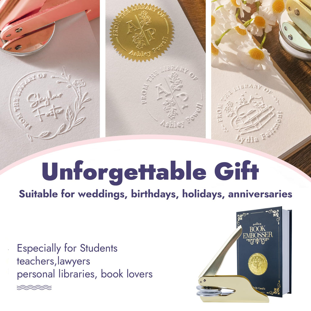 Personalized Book Embosser - Custom Designs for Book Lovers & Libraries