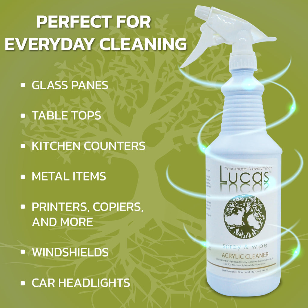 LUCASOL Acrylic and Plastic Cleaner, 32 Ounce