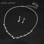 Aixiao Clutch Purse Jewelry Set Wedding Prom Evening Handbag Accessories