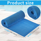 16in x 10Ft Drainage Non Slip Flooring Mats Swimming Pool Bathroom Anti-Fatigue Rubber Matting Heavy Duty Commercial Anti Slip Floor Mats for Garage Restaurant Sauna SPA, 15.7inch x 118inch