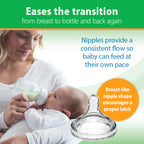 Dr. Brown's Anti-Colic Options+ Wide-Neck Glass Baby Bottle, 5 oz, 3-Pack