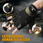 ATERCEL Workout Gloves for Men and Women, Exercise Gloves for Weight Lifting, Cycling, Gym, Training, Breathable and Snug fit (Green, X-Large)