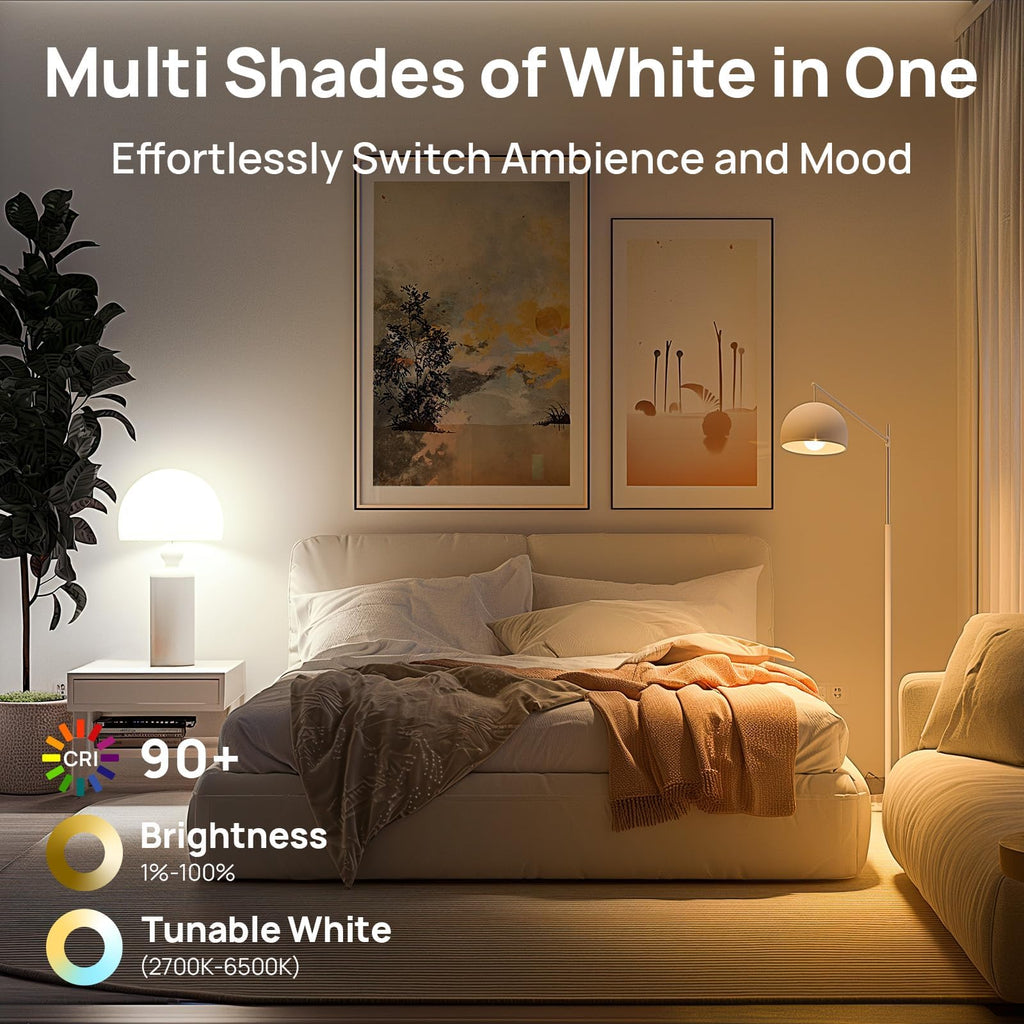 Linkind Matter Smart Light Bulbs, Work with Apple Home, Alexa, Google Home
