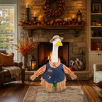 Fall Scarecrow Porch Goose Outfit Autumn Goose Costume for Outdoor Decor