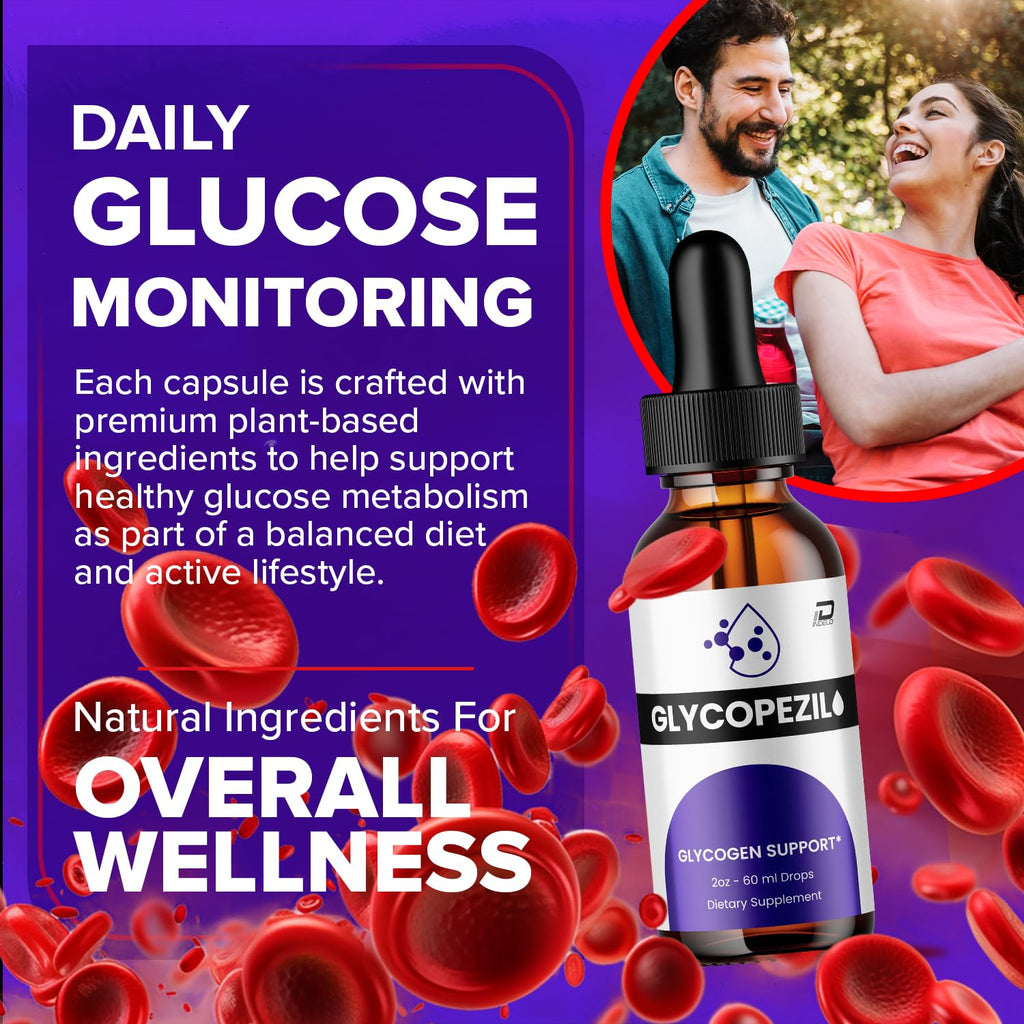 Glycopezil Healthy Formula – Glycopezil Liquid Drops Natural Health Support (1 Pack – 1 Month Supply)