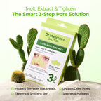 Dr.Melaxin CACTOX 3-STEP NOSE MASK PACK with AHA & PHA for Sebum Softening Pore Tightening Skin Repair 3-Step Nose Pore Pack