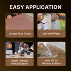 CAF Lift Pro | Rust Remover Concentrate | Concrete, Pavers, Brick, Tile