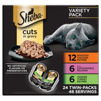 Sheba Perfect Portions Cuts Wet Cat Food, Multipack, 2.6 oz, 24 ct