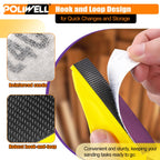POLIWELL Micro Sand Paper Kit 3.5” x 1” Mini Sanding Block for Small Projects, Detail Handle Sanding Tools Sandpaper 80 to 600 Grit for DIY Crafts Wood Finishing Tight Narrow Spaces Polishing,80 PCS