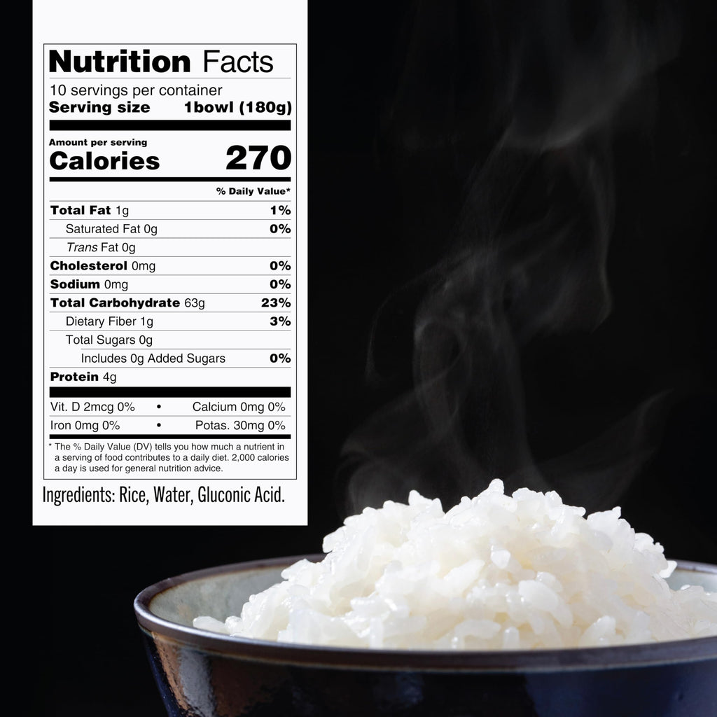 IRIS Instant White Rice, 10PK, Japanese Short Grain Vegan, Microwave 80 sec