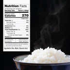 IRIS Instant White Rice, 10PK, Japanese Short Grain Vegan, Microwave 80 sec