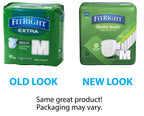 FitRight OptiFit Extra Adult Briefs, Incontinence Diapers with Tabs, Moderate Absorbency, Medium, 32 to 44", 20 Count