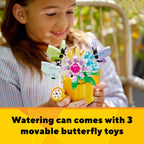 LEGO Creator 3 in 1 Flowers in Watering Can Building Toy Set - Fun, Creative Activity for Kids, Girls and Boys, Ages 8+ - Options to Build Rain Boots or Birds - 31149