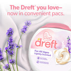 Dreft Laundry Detergent Pacs, Lightly Scented, Lavender, For Baby and Family, XL Pacs, 25 Count (Pack of 4)