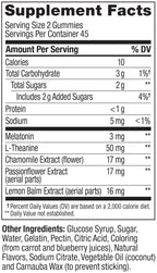 OLLY Sleep Gummy, 3mg Melatonin, L-Theanine, Chamomile, Lemon Balm, Sleep Aid, BlackBerry, 90 Count
