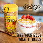 Kelley’s Bee Pollen, 9 oz – 100% Raw Bee Pollen Granules, GO TEXAN Certified – Naturally Preserved Vitamins, Enzymes, Amino Acids & Protein – Gluten Free, Non-GMO, Paleo & Keto Friendly