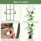 Coomin 32in Monstera Plant Support Trellis for Indoor Plants, 2P