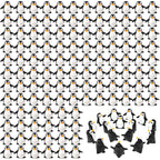 Bbiamsleep 130 Pcs Mini Penguin Figurines Mini Resin Penguins Winter Decor