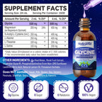 HOLLEGEND Liposomal Glycine Supplements for Sleep, 1.5/3g Glycine Liquid Drops with Magnesium, L-Theanine & L-Serine | Plus NAC & L-Alanine for Liver & Cellular Health, Vegan, Blueberry, 2 Fl Oz