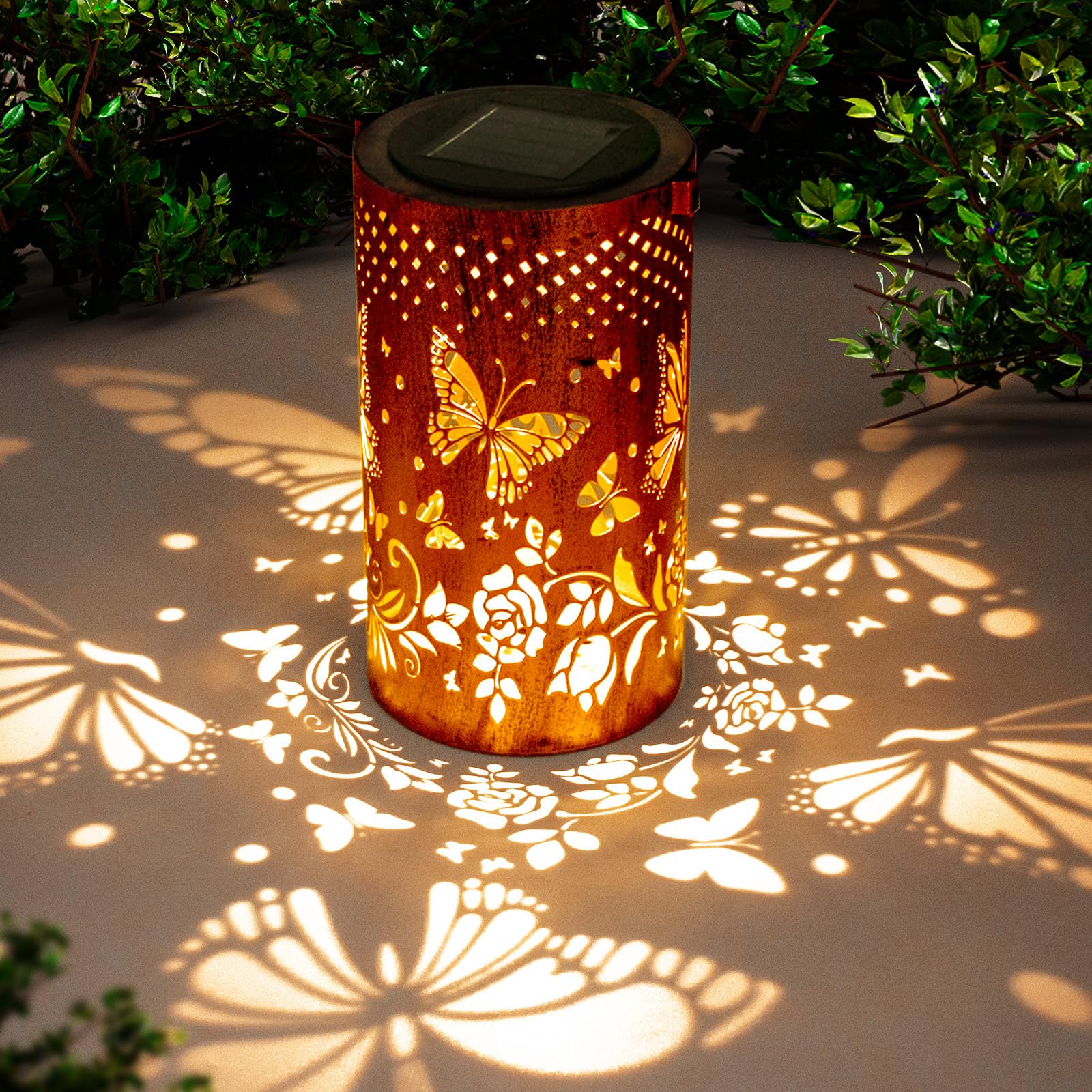 DIBIEECN Butterfly Solar Lanterns Outdoor Waterproof, Gifts for Women