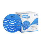 Urinal Screen Deodorizer (12 pack) Ocean Mist Scent, Urinal Cakes Anti-Splash, Urinal Mats Anti-Clogging, Universal Fit, Free Gloves