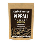 HerbsForever Pippali (Piper longum) Fruit, Powder |Cold Relief, Digestion & Gut Health Spices for Meat Seasoning| Wild Harvested-Non GMO, Vegan- 2X Potency,Ultra Clean,Steam Treated |230 GMS- ½LBS