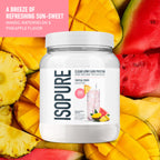 Isopure Clear Whey Isolate Protein Powder, Lactose Free, Gluten Free, Naturally Flavored, Tropical Punch, 20g Protein Per Serving, 14.1 Oz, 16 Servings (Packaging May Vary)