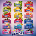 HI-CHEW Variety Mix, Pack of 6 Bags - 17 Flavor Assort Sweet and Sour Chewy Candy, Unique Fun Soft - Immensely Juicy Fruity Candy Flavors - Individually Wrapped Halloween Candy