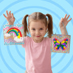 Klever Kits 4PCS Window Art, 2-in-1 Gems and Gels Suncatcher, 2 Ways to Play Diamond and Gels, Arts & Crafts Toys for Boys Girls, Christmas Birthday Gifts for Kids Age 6 and Up
