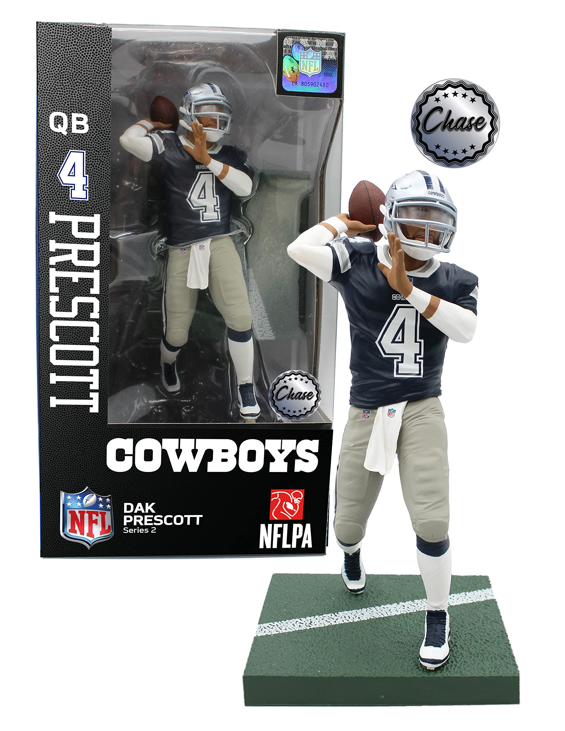 Imports Dragon Dak Prescott (Dallas Cowboys) Exclusive NFL 6" Chase Figure