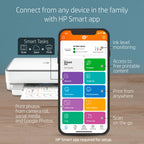 HP ENVY 6055e Wireless Color Inkjet Printer, Print, scan, copy, Easy setup, Mobile printing, Best-for-home, 3 month Instant Ink trial included, white