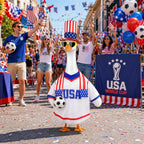 USA Soccer Porch Goose Outfit Summer Sport Fan Goose Clothes Game Day Decor