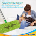 KEEPOW Reusable XL Mop Pads Compatible with Swiffer XL Sweeper, XL Dry Sweeping Cloths, XL Wet Mopping Cloths, Washable Microfiber XL Wet Pads Refills for Surface/Hardwood Floor Cleaning, 8 Pack