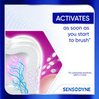 Sensodyne Clinical Repair Whiten & Shine Toothpaste for Sensitivity Relief, 3.4 oz (3 Pack)