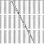 Nuenen 225 Pack 6 Inch Spiral Metal Landscape Spikes Artificial Turf Stakes Galvanized Grass Nails Heavy Duty Landscape Edging Anchoring Spikes for Artificial Turf Weed Barriers Paver Carpentry Tent