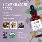 MARYRUTH'S Organics Herbal Supplement Drops | Support Renal & Urinary Systems | Juniper Berry | Cleavers | Dandelion | Hawthorn | Horsetail & Chanca Piedra | Vegan | Non-GMO | 1 Fl Oz