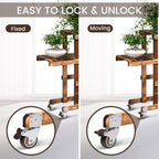Nefish Side Mount Casters 2 Inch L-Shaped Small Rubber Caster Set of 4, Ball Bearing 360 Degree Plate Swivel Castors Wheel 600 LBS, Casters Wheels for Furniture, Baby Bed, Kitchen, Cabinet, Table