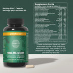 Primal Harvest Primal Multivitamin - Daily Multi-Vitamin Supplement with 21 Essential Vitamins & Minerals for Women & Men - Vitamin A, C, D, E, B12, B6, Biotin, Folic Acid, Zinc, Copper & Selenium