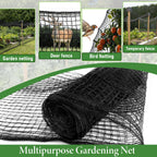 4 x 100ft Deer Fence Netting, Heavy Duty Deer Netting, 55GSM Deer Fence for Garden, Reinforced Edges Anti Bird Netting Mesh for Fruit Trees Vegetable, Raised Bed(55GSM, 4 x100ft)