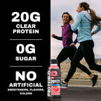 Protein2o Hydration Drink - 2-in-1 Liquid Clear Whey Protein Isolate and Electrolyte Drink - 20g Protein, Vitamins B5, B6 - Post-Workout Recovery - 16.9 Fl Oz - 12 Count Strawberry Watermelon