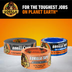 Gorilla Crystal Clear Tape, 1.88" x 18 yd, 1-Pack, Weather Resistant