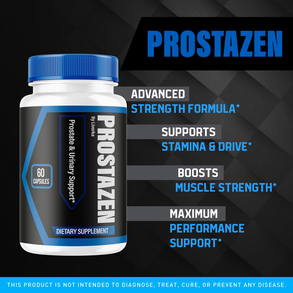 (2 Pack) Prostazen Capsules - Official Prostazen Pills Supplement for Men, All Premium Plus for Men, Advanced Support Natural Formula Prostazen Review, 120 Capsules for 2 Months