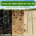 AAGUT Landscape Staples 8 Inch Galvanized Anti-Rust Garden Stakes 11 Gauge